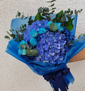 Hand Bouquet HIM Series - Blue